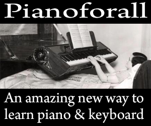 Click Here and Learn to Play Piano Today! PianoForAll learn to play piano even in bed banner image