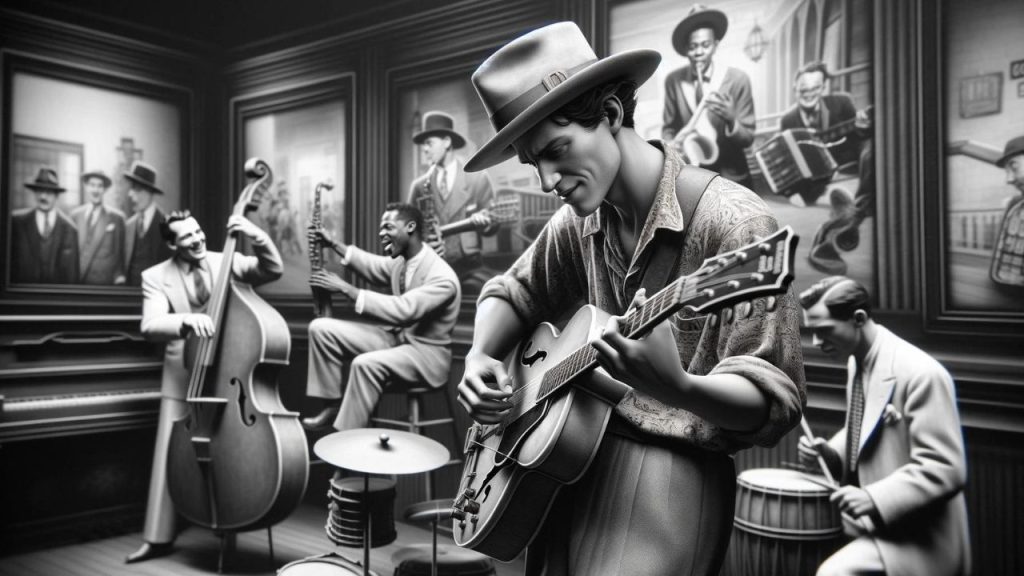 blues featured image early 20th century blues band warming up with a jam session