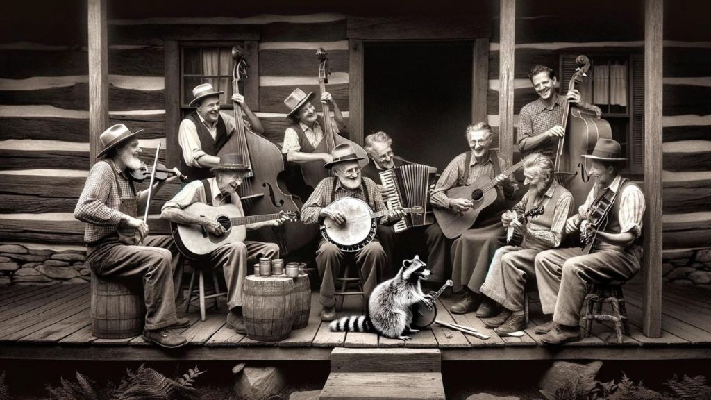 country and bluegrass featured image raccoon banjo solo