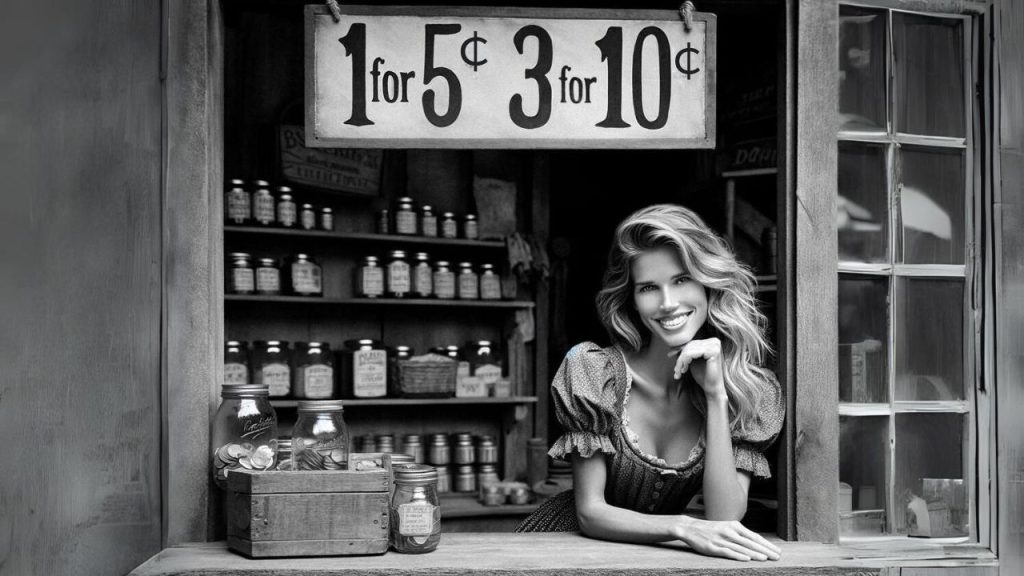 rare photo of Long Tall Sally's Good Time Five-and-Dime long tall sally five and dime for a good time