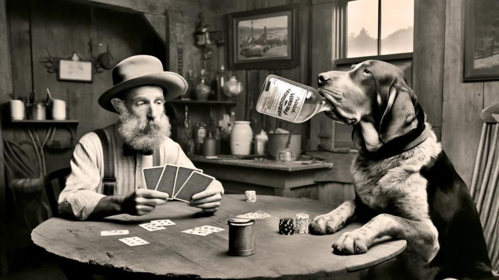 recurring characters the dog drinkin booze