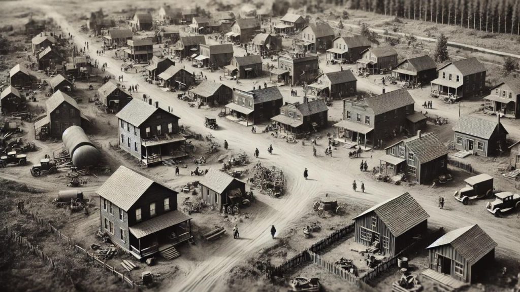 the town logging and hogging