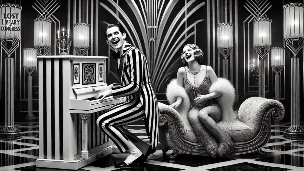 Antarctic Order of Royal Jesters toy piano in the parlor