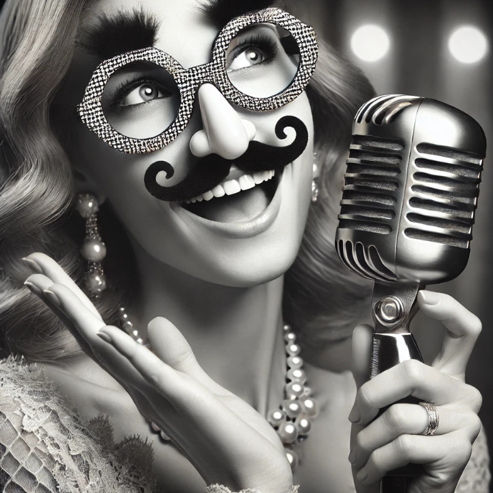 Judy Patootie giving a speech at her wedding with Uncle Rudy Judy Patootie foghorning live at the Governor's inauguration dinner