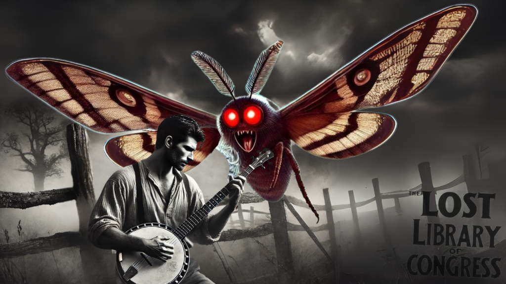Mothman of Mason County accosts a sad boner-bitten banjoist at the Point Pleasant Farm Museum