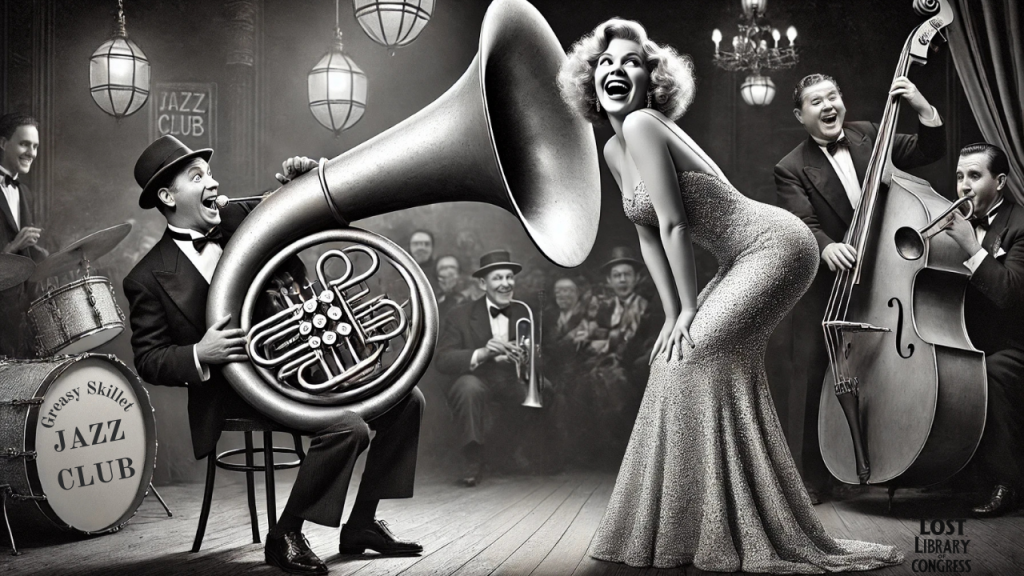 Judy Patootie at the notorious Tuba Incident The Tuba Incident at Greasy Skillet Jazz Club